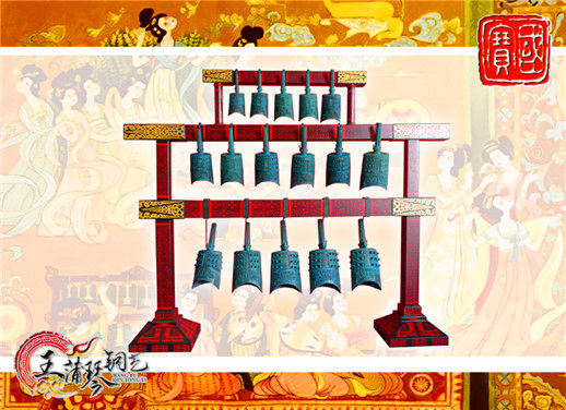 16件套系編鐘、編磬、特鐘、特磬，堂廟祭典用品