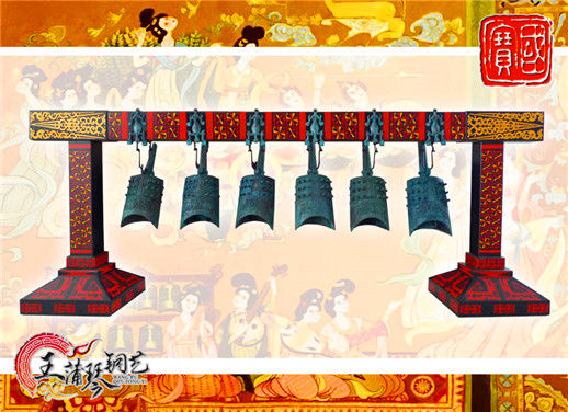 6件套仿古編鐘，小型特色樂器，民樂混音配套